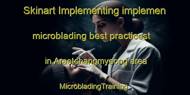 Skinart Implementing implemen microblading best practicest in Araetchangmyeong area | #MicrobladingTraining #MicrobladingClasses #SkinartTraining-Korea