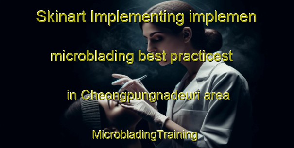 Skinart Implementing implemen microblading best practicest in Cheongpungnadeuri area | #MicrobladingTraining #MicrobladingClasses #SkinartTraining-Korea