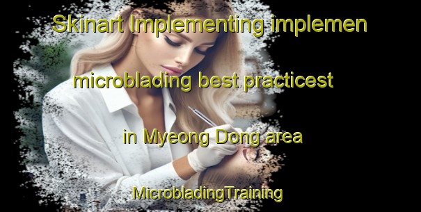 Skinart Implementing implemen microblading best practicest in Myeong Dong area | #MicrobladingTraining #MicrobladingClasses #SkinartTraining-Korea