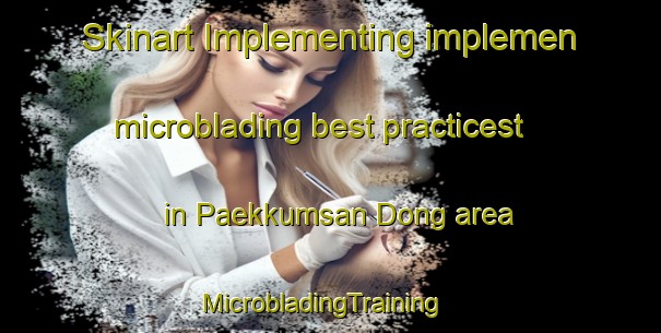 Skinart Implementing implemen microblading best practicest in Paekkumsan Dong area | MicrobladingTraining | MicrobladingClasses | SkinartTraining-Korea