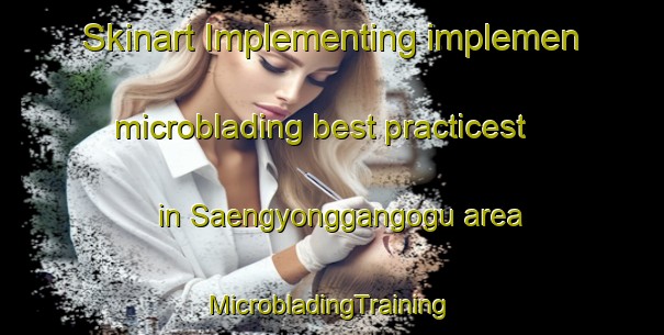 Skinart Implementing implemen microblading best practicest in Saengyonggangogu area | #MicrobladingTraining #MicrobladingClasses #SkinartTraining-Korea