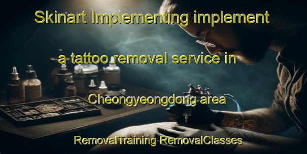 Skinart Implementing implement a tattoo removal service in Cheongyeongdong area | #RemovalTraining #RemovalClasses #SkinartTraining-Korea