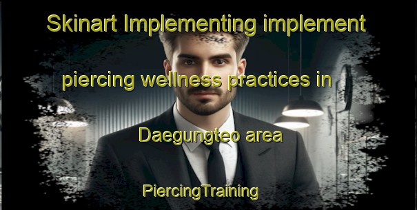 Skinart Implementing implement piercing wellness practices in Daegungteo area | PiercingTraining | PiercingClasses | SkinartTraining-Korea