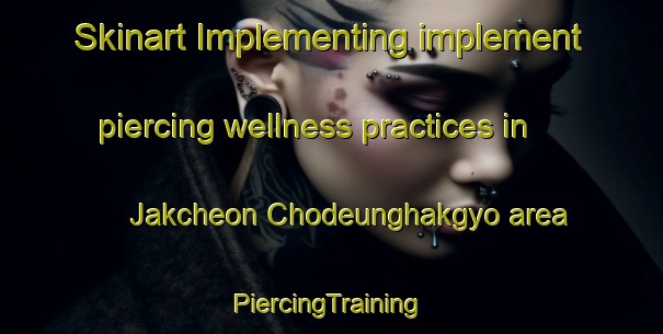 Skinart Implementing implement piercing wellness practices in Jakcheon Chodeunghakgyo area | #PiercingTraining #PiercingClasses #SkinartTraining-Korea