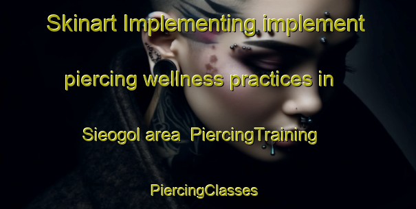Skinart Implementing implement piercing wellness practices in Sieogol area | PiercingTraining | PiercingClasses | SkinartTraining-Korea