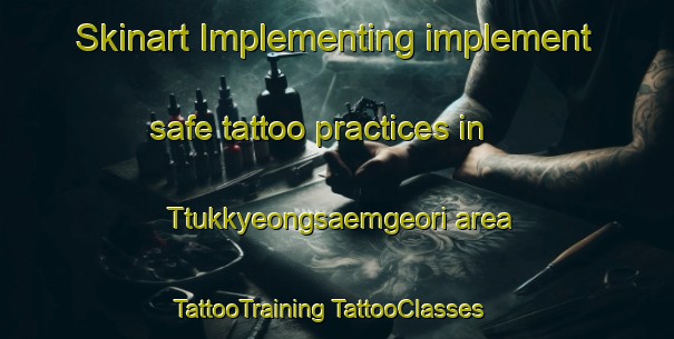 Skinart Implementing implement safe tattoo practices in Ttukkyeongsaemgeori area | #TattooTraining #TattooClasses #SkinartTraining-Korea