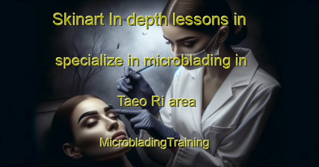 Skinart In-depth lessons in specialize in microblading in Taeo Ri area | MicrobladingTraining | MicrobladingClasses | SkinartTraining-Korea