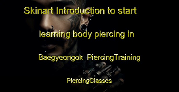 Skinart Introduction to start learning body piercing in Baegyeongok | #PiercingTraining #PiercingClasses #SkinartTraining-Korea