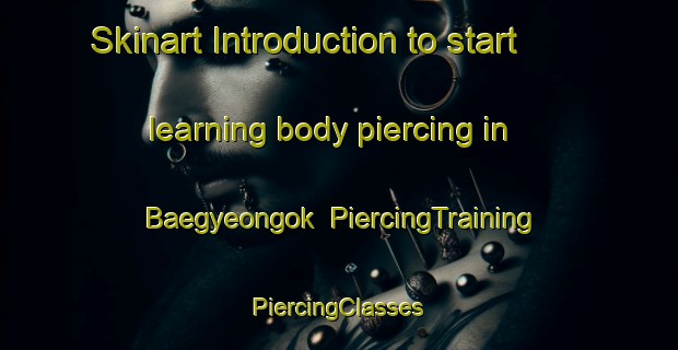 Skinart Introduction to start learning body piercing in Baegyeongok | #PiercingTraining #PiercingClasses #SkinartTraining-Korea