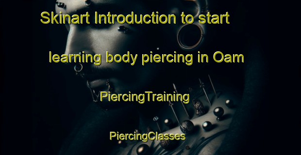 Skinart Introduction to start learning body piercing in Oam | PiercingTraining | PiercingClasses | SkinartTraining-Korea