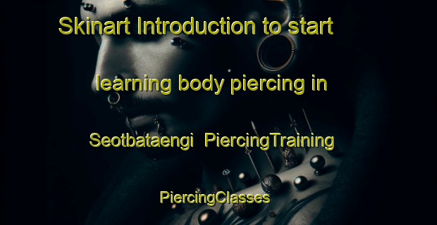 Skinart Introduction to start learning body piercing in Seotbataengi | PiercingTraining | PiercingClasses | SkinartTraining-Korea