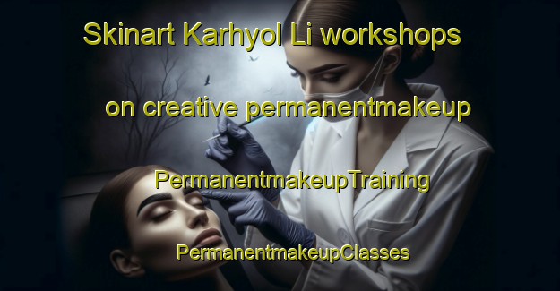 Skinart Karhyol Li workshops on creative permanentmakeup | #PermanentmakeupTraining #PermanentmakeupClasses #SkinartTraining-Korea