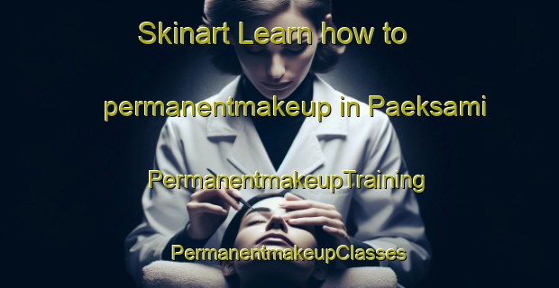 Skinart Learn how to permanentmakeup in Paeksami | PermanentmakeupTraining | PermanentmakeupClasses | SkinartTraining-Korea