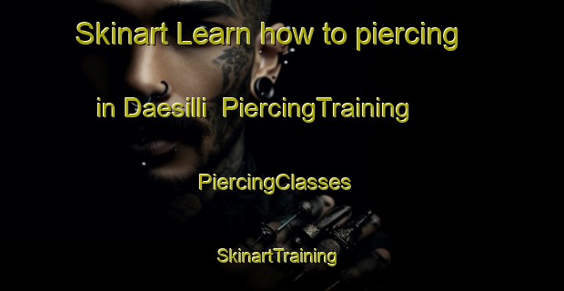Skinart Learn how to piercing in Daesilli | PiercingTraining | PiercingClasses | SkinartTraining-Korea
