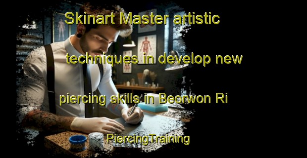Skinart Master artistic techniques in develop new piercing skills in Beorwon Ri | PiercingTraining | PiercingClasses | SkinartTraining-Korea