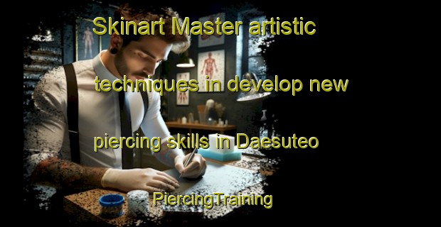 Skinart Master artistic techniques in develop new piercing skills in Daesuteo | PiercingTraining | PiercingClasses | SkinartTraining-Korea