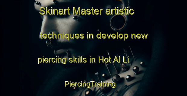 Skinart Master artistic techniques in develop new piercing skills in Hot Al Li | PiercingTraining | PiercingClasses | SkinartTraining-Korea