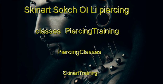 Skinart Sokch Ol Li piercing classes | PiercingTraining | PiercingClasses | SkinartTraining-Korea