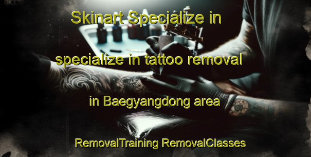 Skinart Specialize in specialize in tattoo removal in Baegyangdong area | #RemovalTraining #RemovalClasses #SkinartTraining-Korea