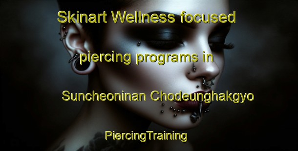 Skinart Wellness-focused piercing programs in Suncheoninan Chodeunghakgyo | #PiercingTraining #PiercingClasses #SkinartTraining-Korea