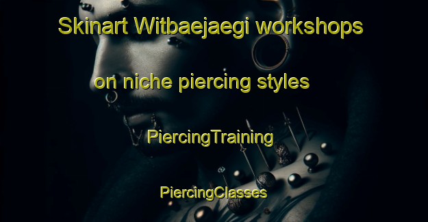 Skinart Witbaejaegi workshops on niche piercing styles | #PiercingTraining #PiercingClasses #SkinartTraining-Korea